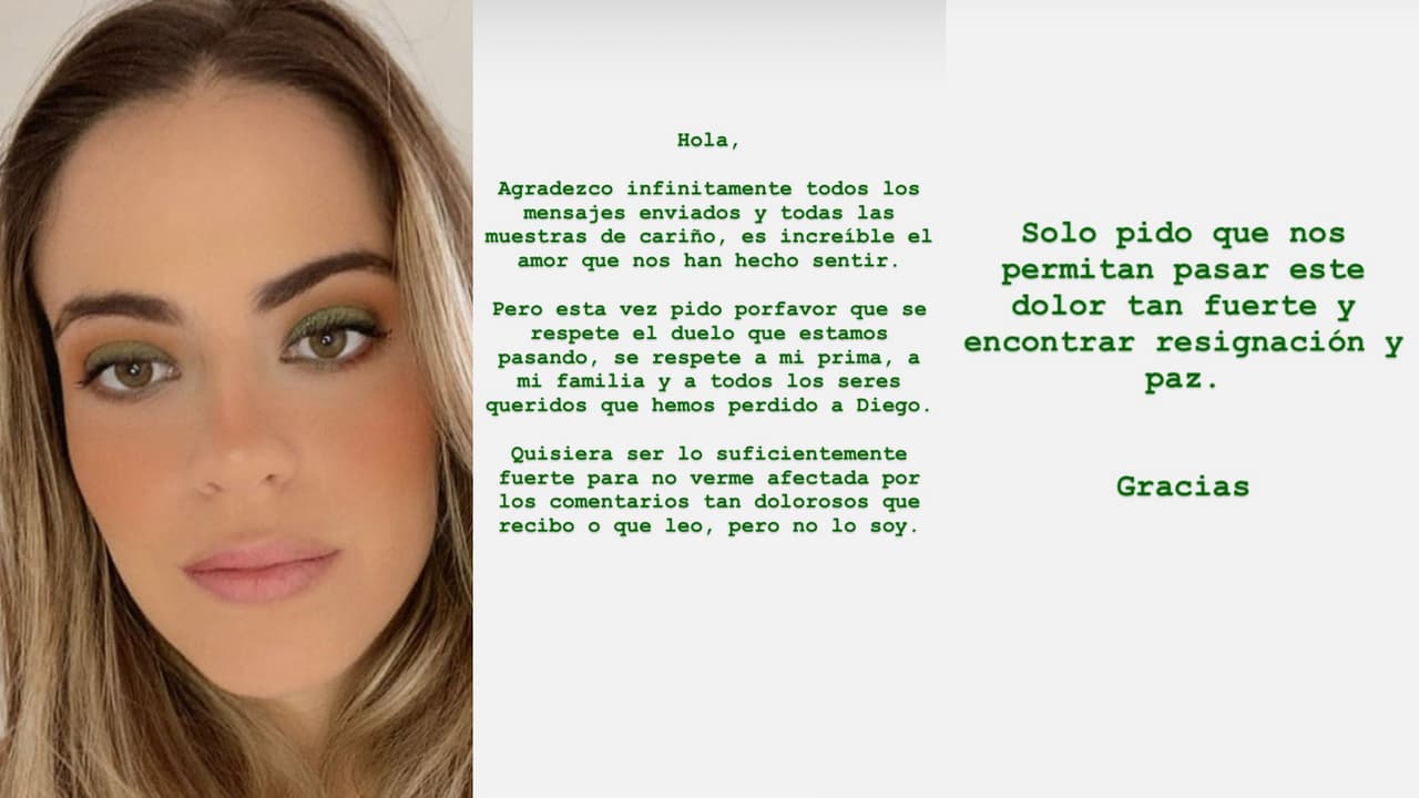 Daniella Bertie lanzó este comunicado tras ser confundida con la hija de Diego Bertie.