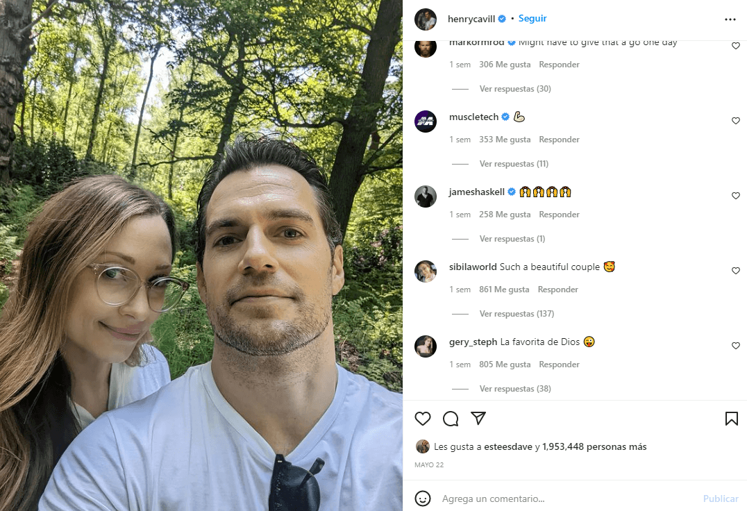 Henry Cavill y Natalie Viscuso