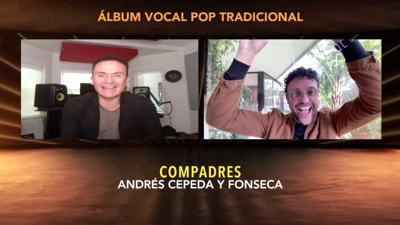 El premio a Mejor Álbum Vocal Pop Tradicional se lo quedaron Andrés Cepeda & Fonseca por ‘Compadres’.