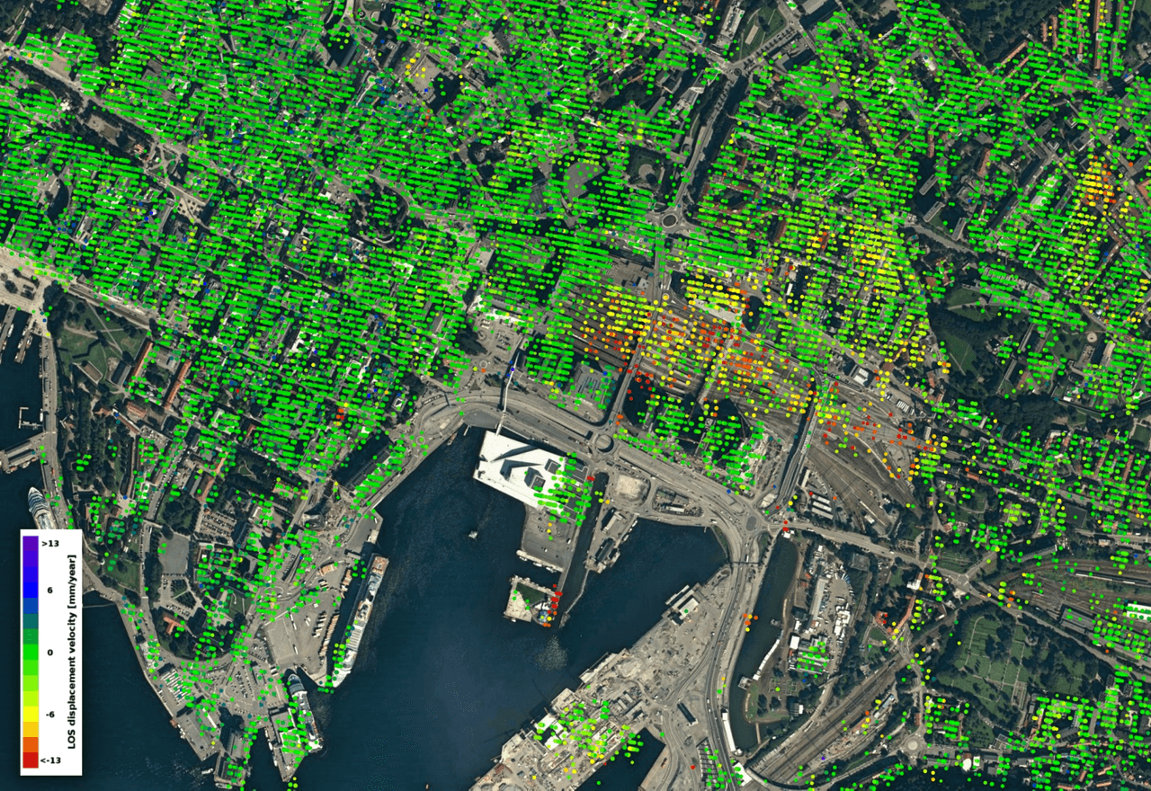 Hundimiento en San Francisco es similar al que tiene la estación del tren en Oslo, Noruega.