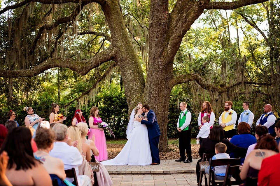 La celebración de la boda parecía una película de un cuento de hadas.