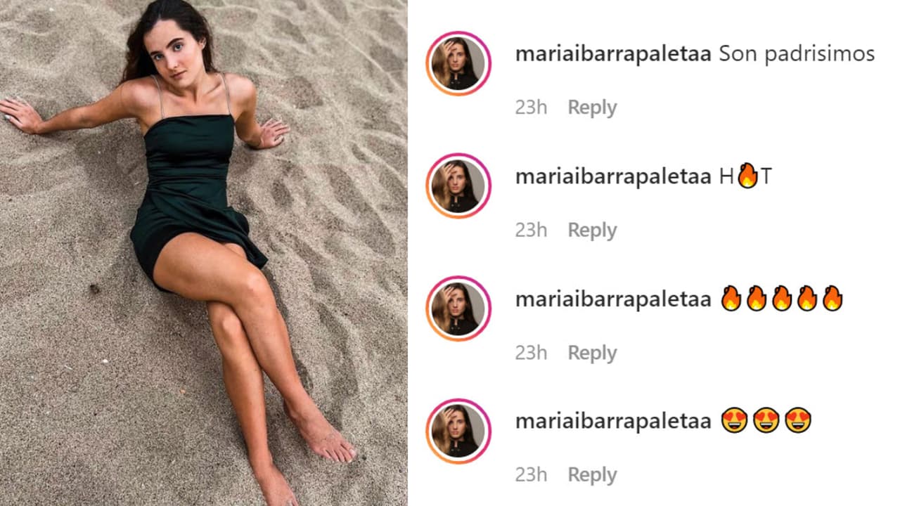 María Ibarra, prima de Nicolás Haza e hija de
<b><a href="https://www.univision.com/famosos/hijas-de-dominika-paleta-ya-son-adolescentes-fotos" target="_blank">la también actriz Dominika Paleta</a></b>, les dejó varios mensajes para aplaudir su relación.
<br>