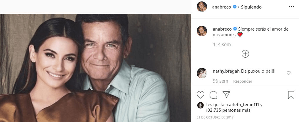 El 31 de octubre de 2017, Efraín Contreras Puente, el padre de Ana Brenda, falleció a los 55 años a consecuencia de un infarto fulminante.