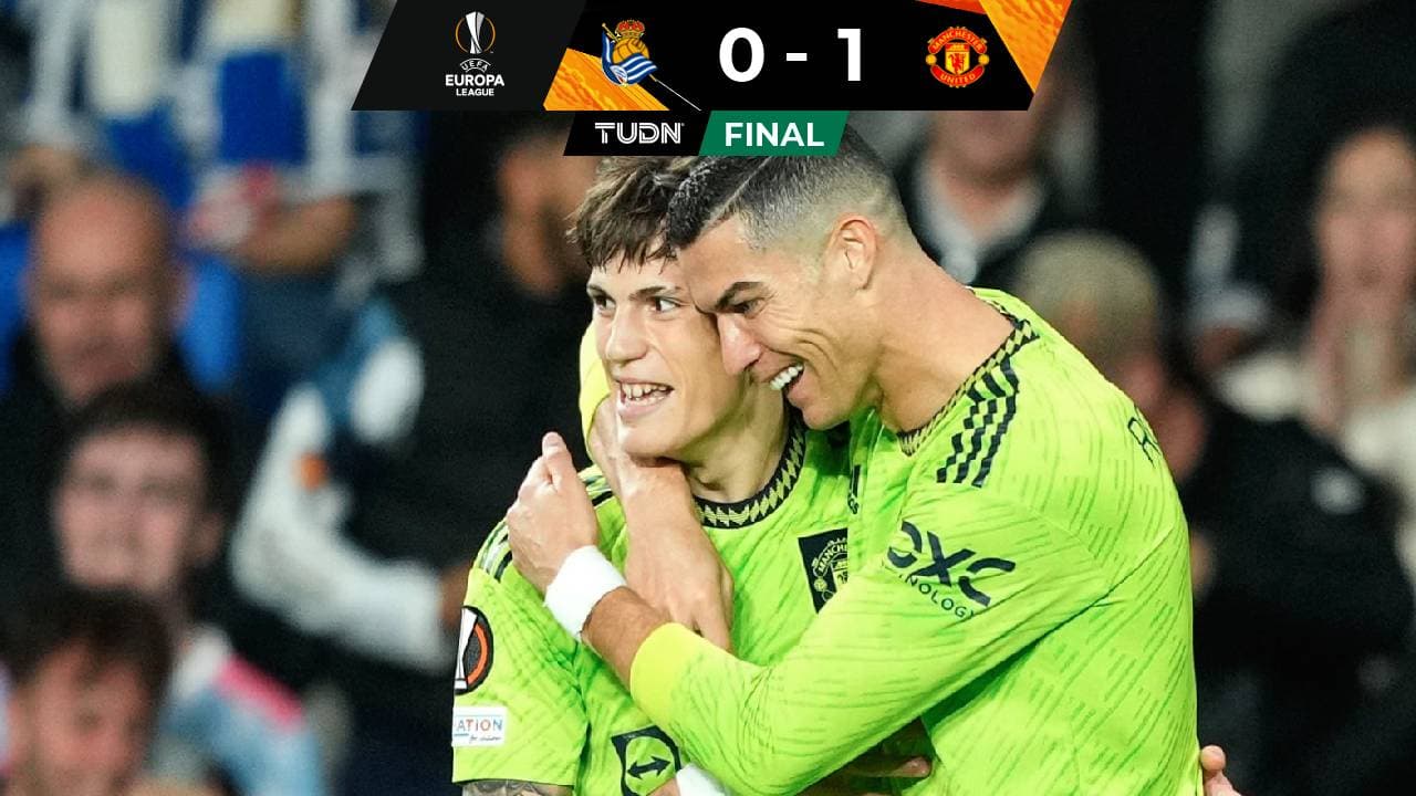 Manchester United derrota a la Real Sociedad pero jugará playoffs