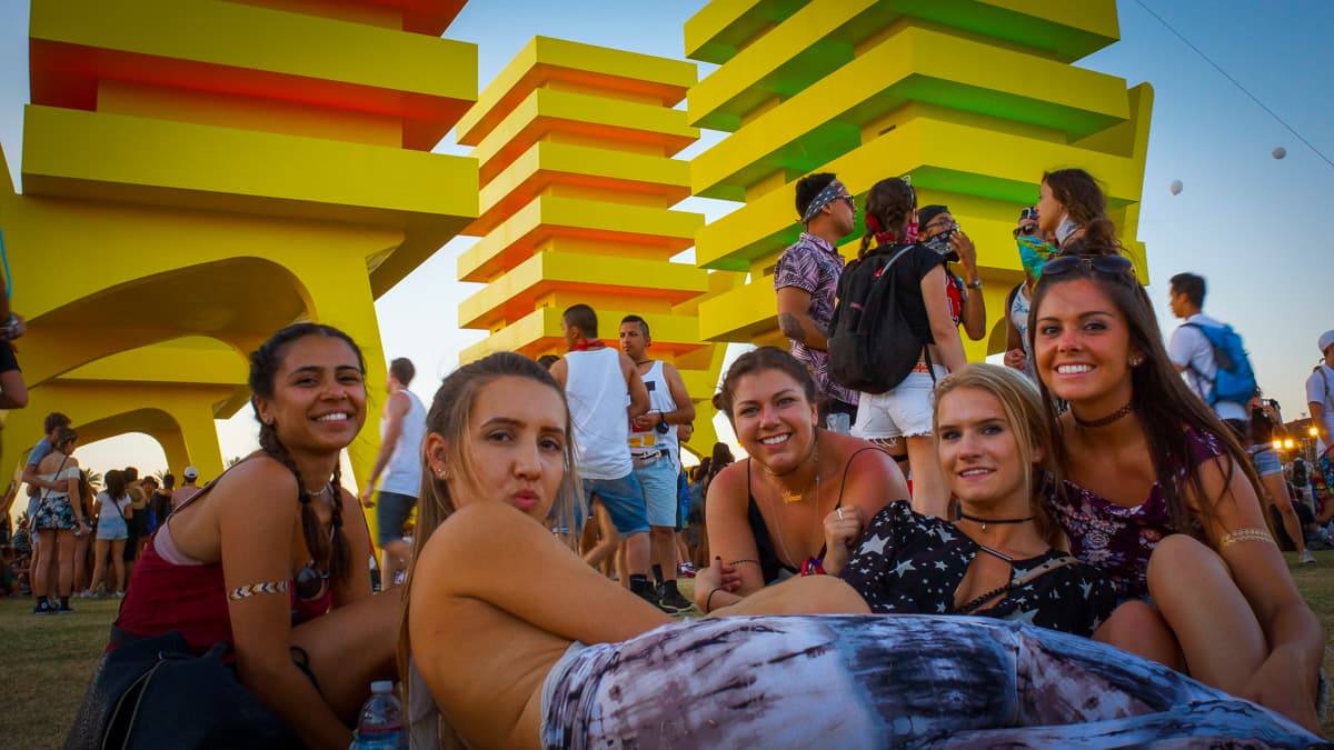 Descansando un poco antes de ver a Calvin Harris.