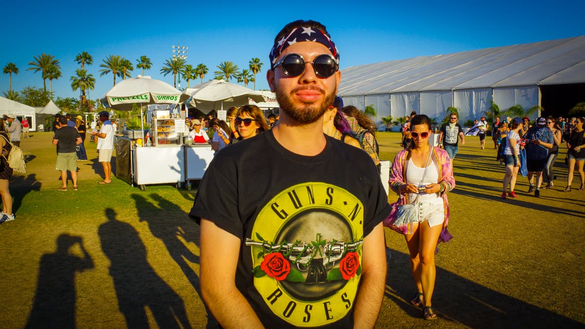 Un fanático de los Guns.