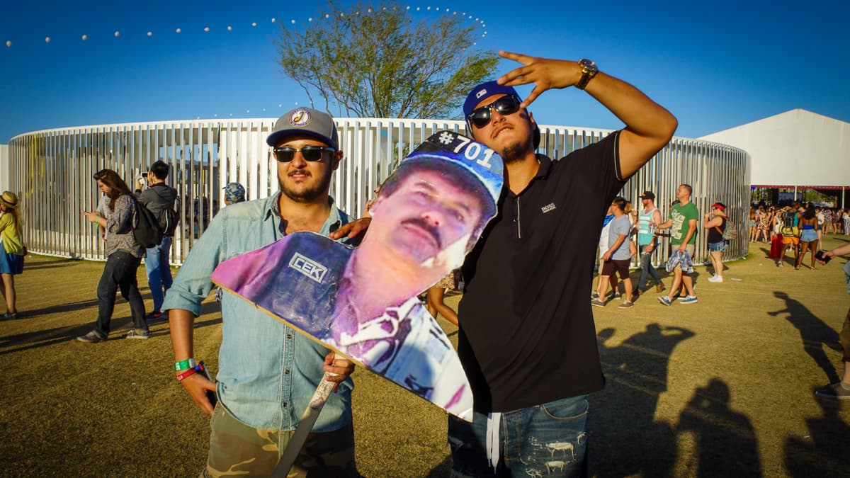 El Chapo se 'escapó" para estar en el festival.