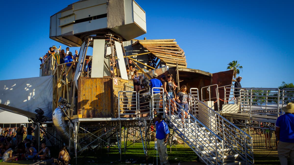 Desde aquí se podían ver la inmediaciones del festival.