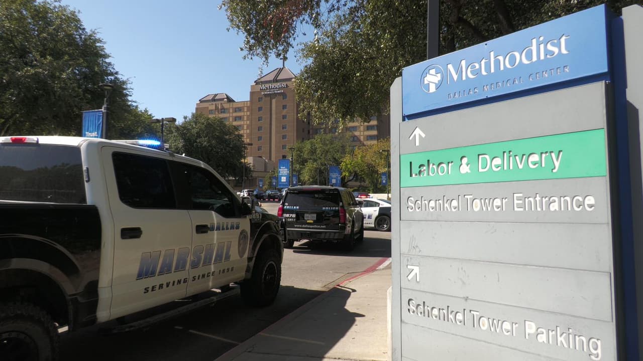 Movilización en el Hospital Metodista de Dallas por tiroteo.