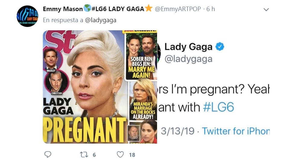 Los fans barajearon la posibilidad de 
<b><a href="https://www.univision.com/famosos/eso-es-lo-que-queriamos-que-vieran-lady-gaga-explica-su-affaire-con-bradley-cooper-fotos">que el bebé fuera del actor Bradley Cooper</a></b>, aunque también hablaron de su ex pareja, Christian Carino.