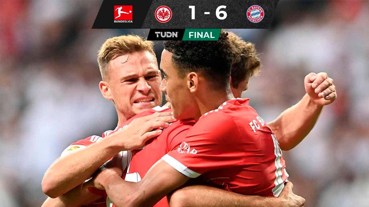 Bayern Múnich inicia la Bundesliga con media decena de goles para el Eintracht Frankfurt
