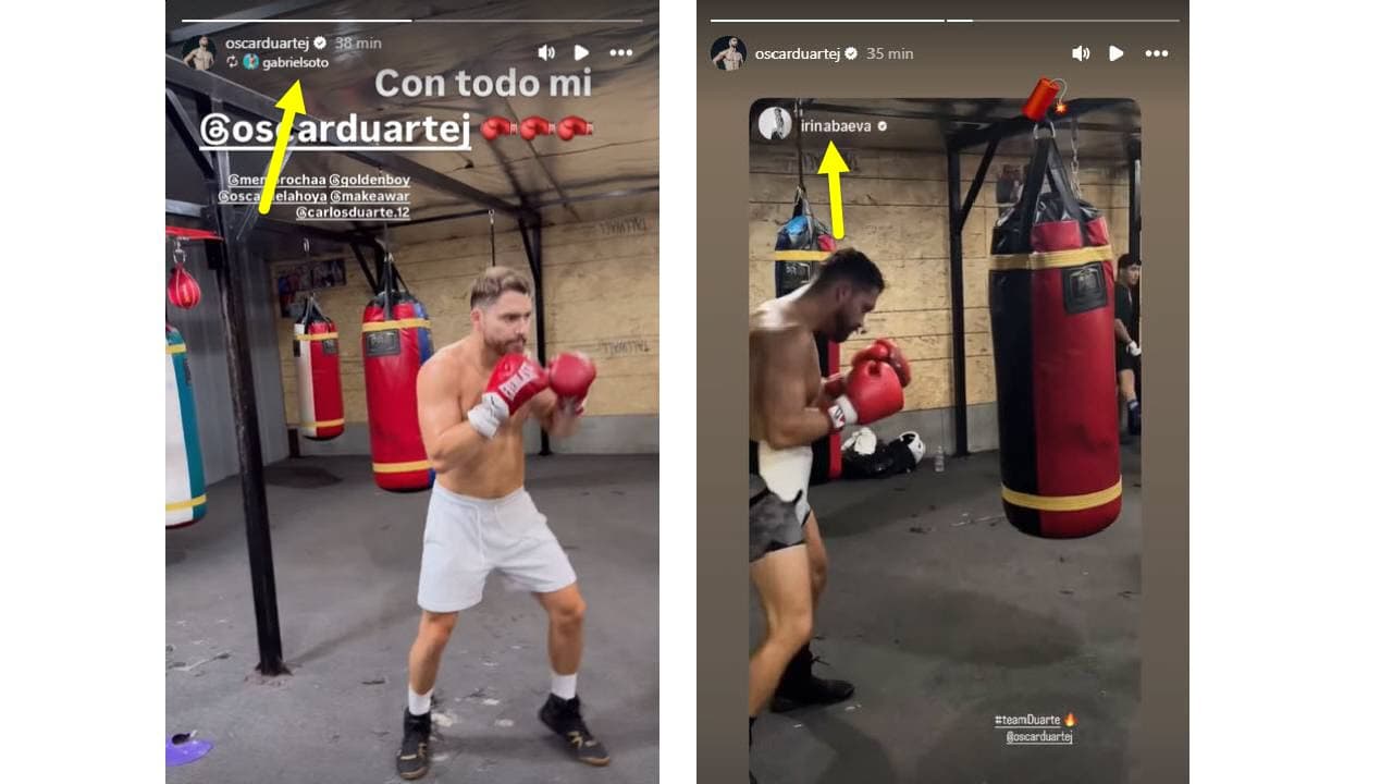 Oscar Duarte comparte las publicaciones de irina y Gabriel.