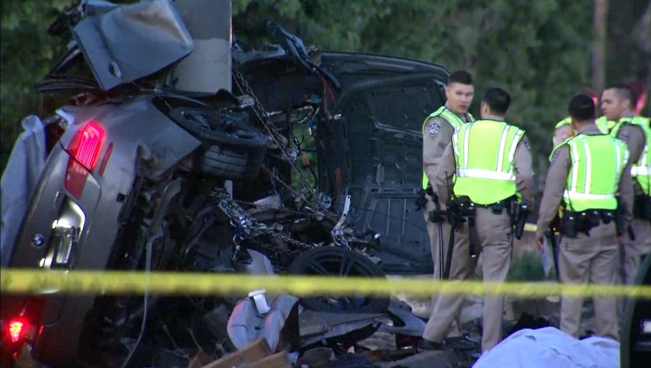 Exceso de velocidad deja 4 muertos y colapso en autopista del sur de California 