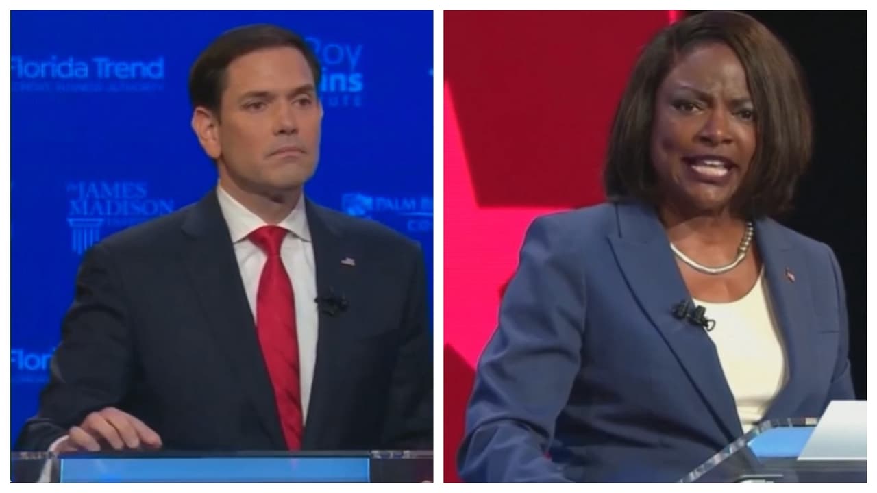 Aborto e inmigración los temas más discutidos en intenso debate entre Marco Rubio y Val Demings