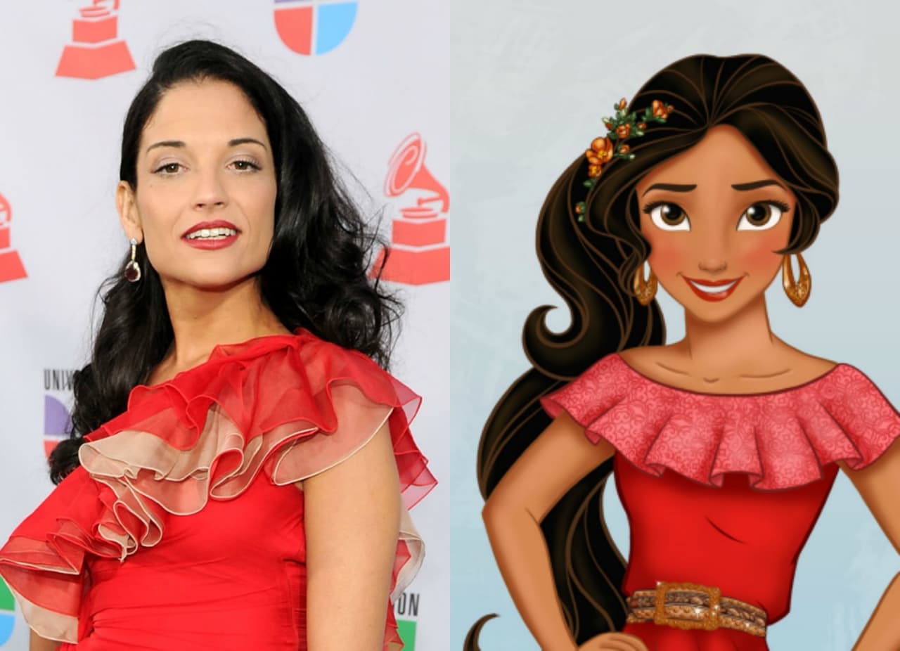 Elena es la nueva princesa de Disney y sus rasgos y atuendo son muy parecidos al look de Natalia Jiménez en la alfombra de 2010.