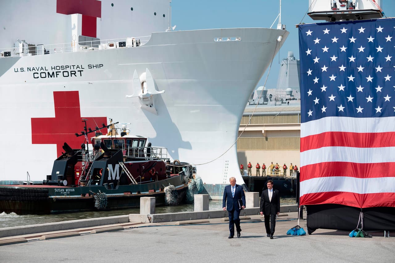 El barco hospital "Comfort" se dirige a Nueva York para atender la emergencia por coronavirus
