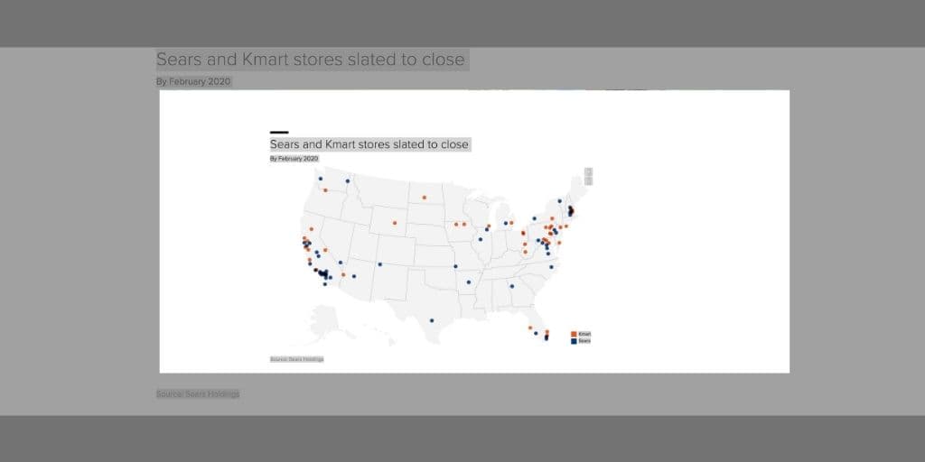 Sears Holdings se declaró en bancarrota según el Capítulo 11 y cerrarán 142 tiendas Sears y K-Mart.