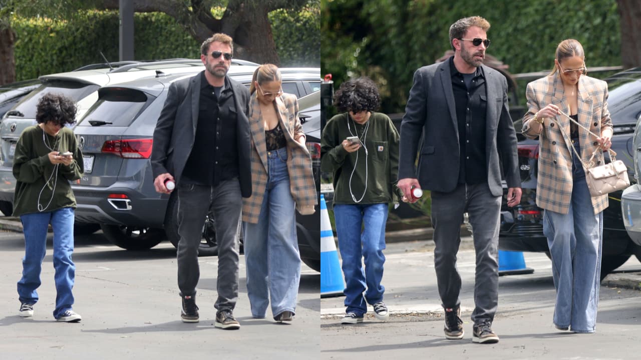Ben Affleck acompañó a Emme, junto con JLo, a un evento escolar el pasado fin de semana.