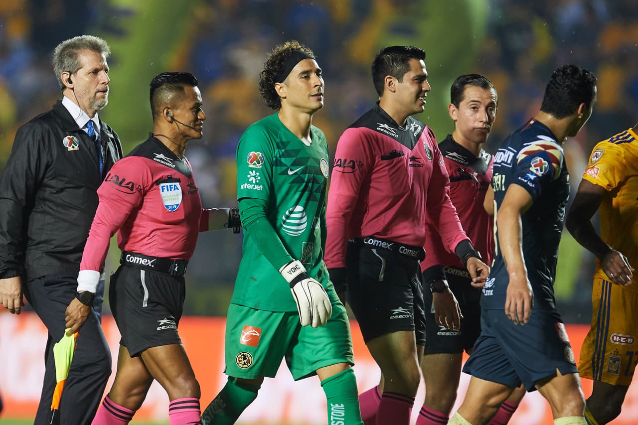 during the game Tigres UANL vs América, corresponding to day 6 of the Torneo Clausura 2019 of the Liga BBVA MX, at Universitario Stadium, on August 24, 2019. 
<br>
<br> durante el partido Tigres UANL vs América, correspondiente a la jornada 6 del Torneo Apertura 2019 de la Liga BBVA MX, en el Estadio Universitario, el 24 de Agosto de 2019.