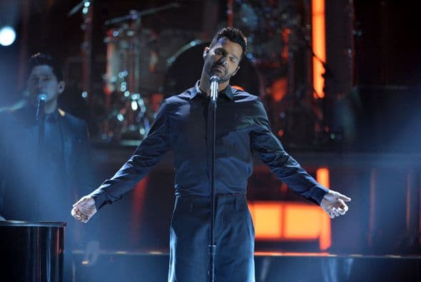 Ricky Martin conmovió a todos con su forma de cantar.