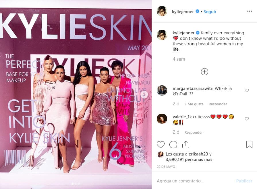 Su familia la apoyó promocionando su marca, 
<b>excepto Kendall Jenner</b>, pero tiene dos buenas razones para no haberlo hecho.