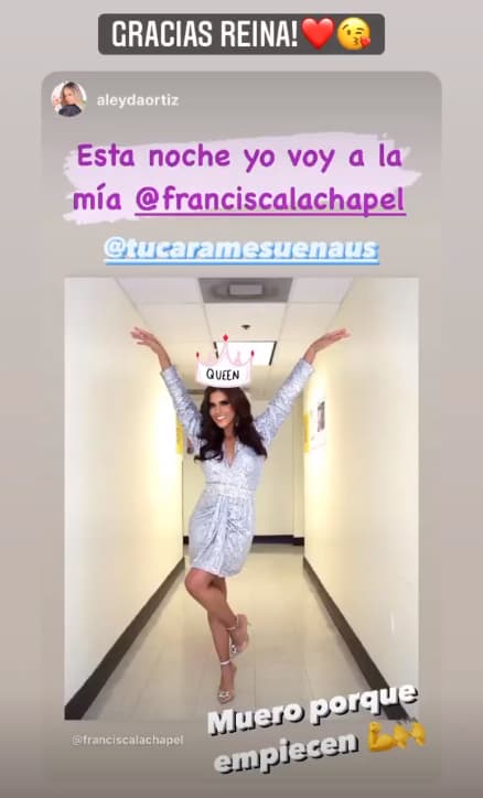 Los mensajes de apoyo no se hicieron esperar. Francisca no quería quedarse sin dar gracias por tanto cariño a sus amigos y colegas de Univision.