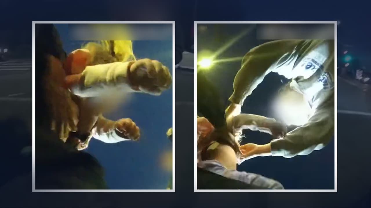 Dramático video muestra cómo un policía le salva la vida a una niña que no respiraba