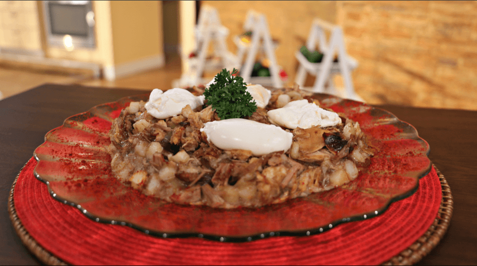 Salteado de pavo con papas para el recalentado de Día de Acción de Gracias