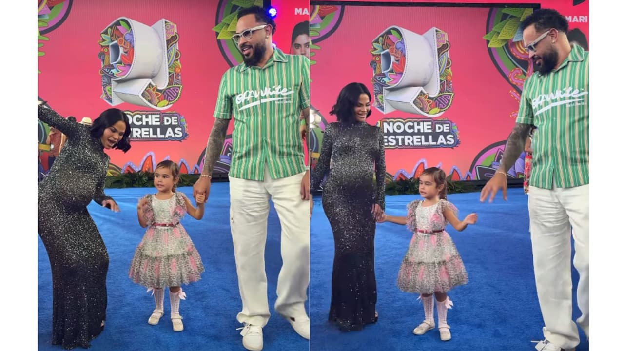 Natti Natasha y Raphy Pina con Vida Isabelle.