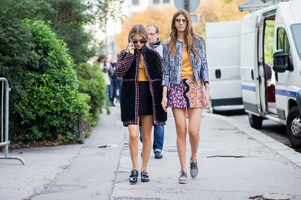 Eugenie Niarchos y Bianca Brandolini, Paris Fashion Week, Spring 2016