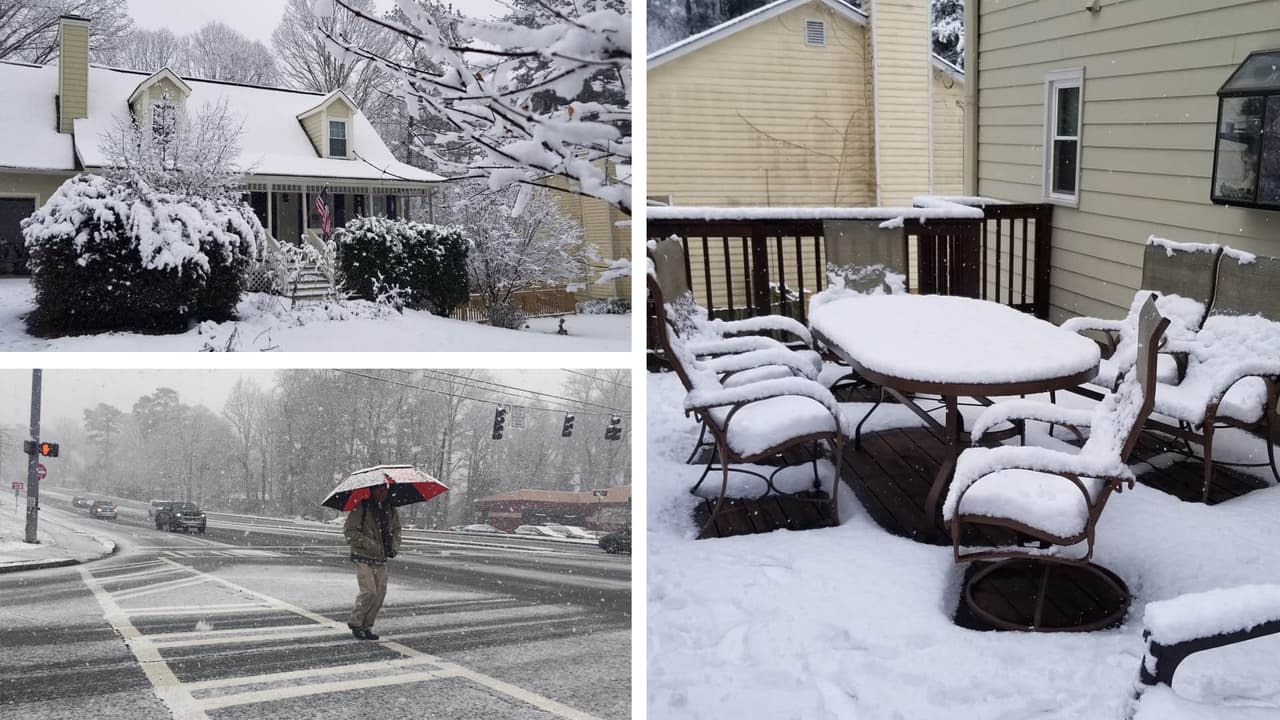 Varias regiones de Georgia permanecerán bajo advertencia de tormenta invernal hasta las 7 pm de este sábado.