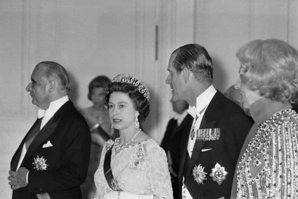 Los reyes en una visita de Estado en Francia en 1972.