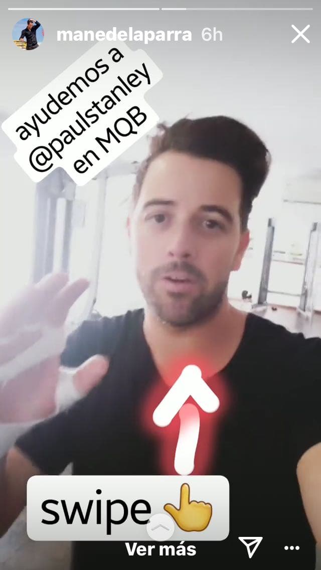 Mane de la Parra es parte de los convocantes; "se la está rifando", dijo sobre el trabajo que Paul ha hecho en la pista. Él no solo quiere que Stanley se salve de esta nominación, quiere que gane Mira Quién Baila.