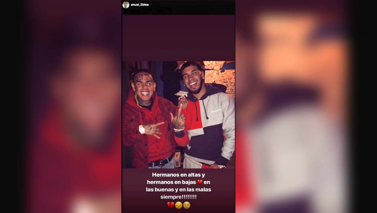 Con este mensaje, Anuel AA le dejó saber a Tekashi 6ix9ine que cuenta con su apoyo.