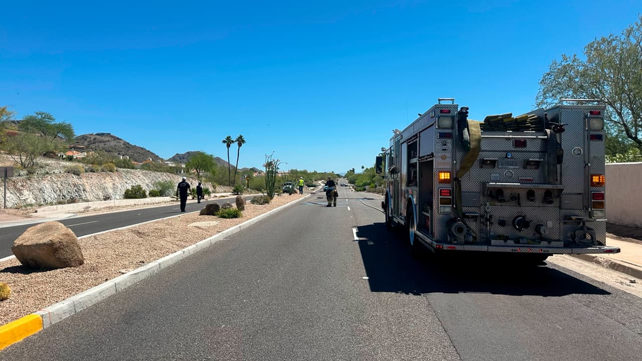 Se enviaron equipos de materiales peligrosos al lugar para medir el área en busca de gas natural y todas las lecturas resultaron cero.