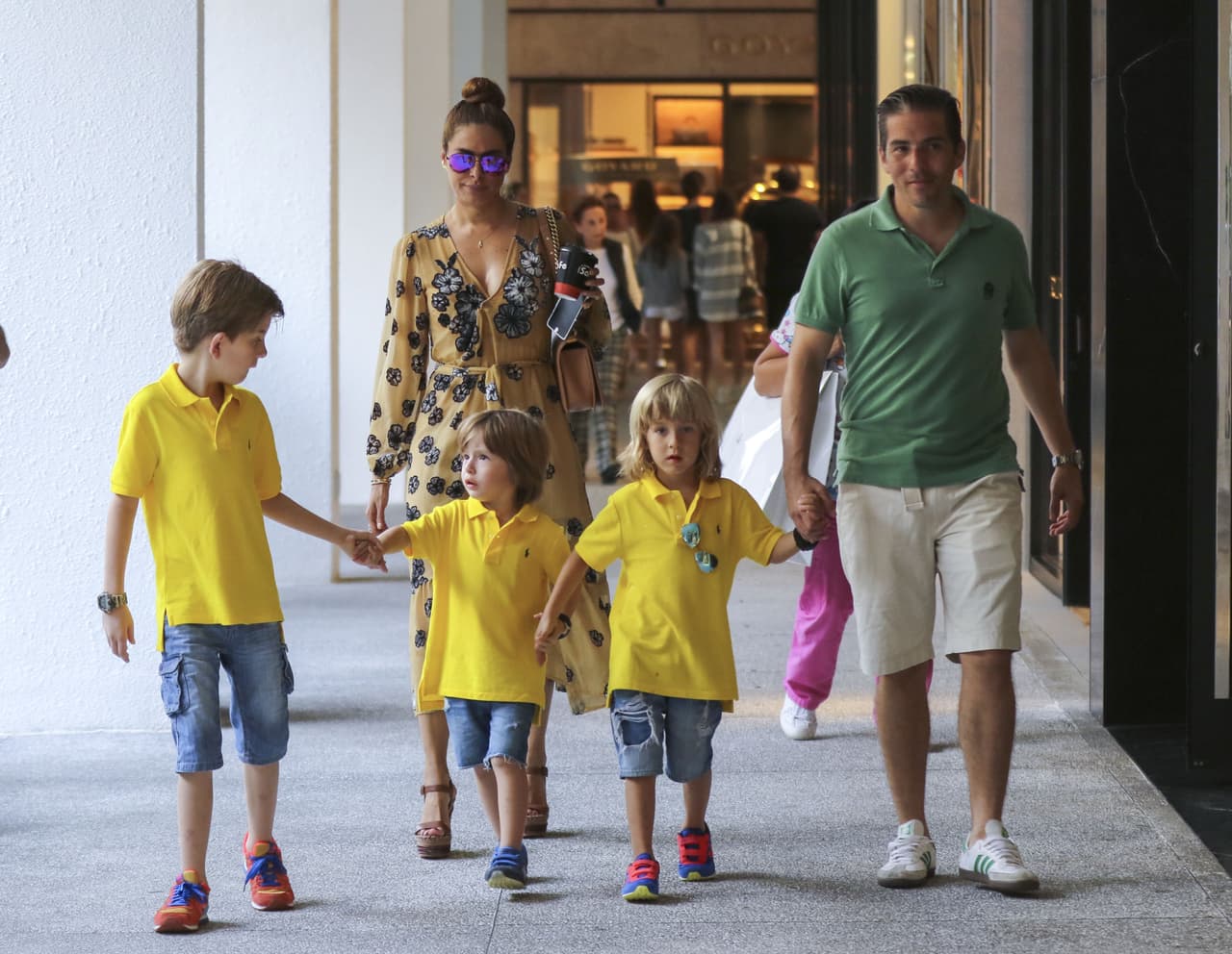 Aunque lo que llamó la atención de los chicos, ¡es que iban coordinaditos!