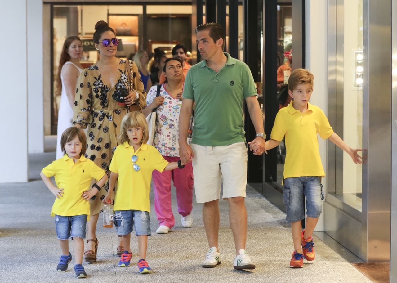 Llevaron a sus tres pequeñines.