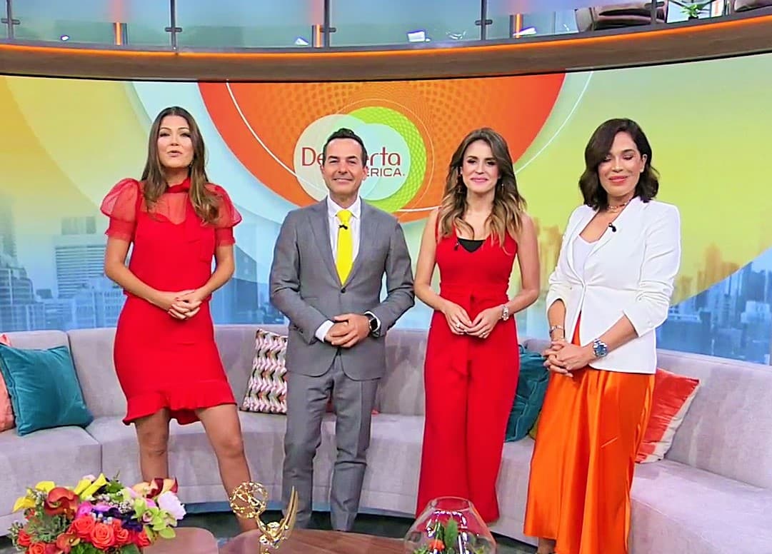 La periodista colombiana compartió set con sus amigos y compañeros de Despierta América este 8 de mayo de 2019, durante su colaboración en el programa habló de la emoción que sintió al regresar pero ahora como mamá.