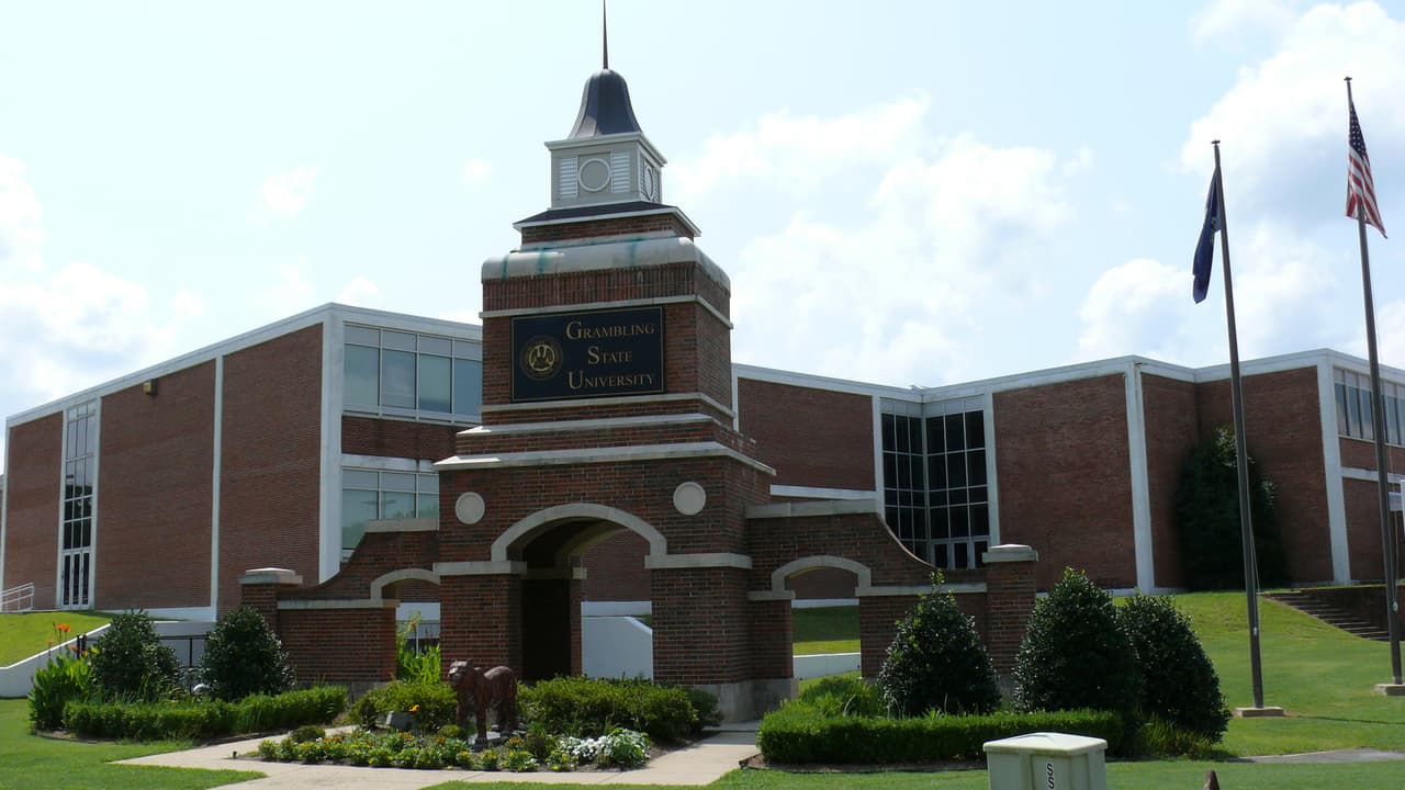 Edificio central de la Universidad Estatal Grambling, en Louisiana.