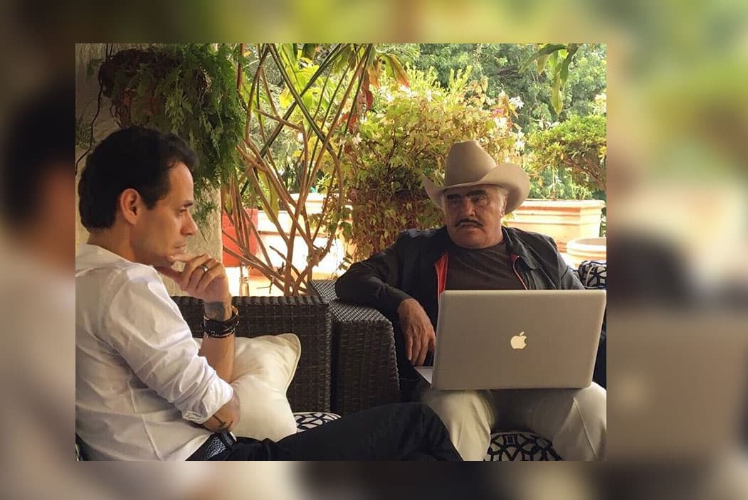 Marc Anthony visitó a su amigo Vicente Fernández  