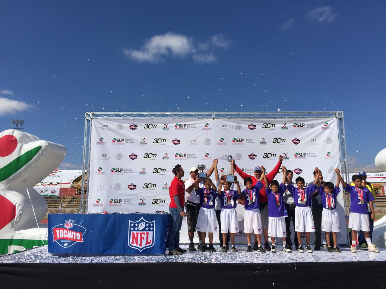 Los Baltimore Ravens de Querétaro, campeones del Torneo Nacional NFL Tochito CONADE 2015
