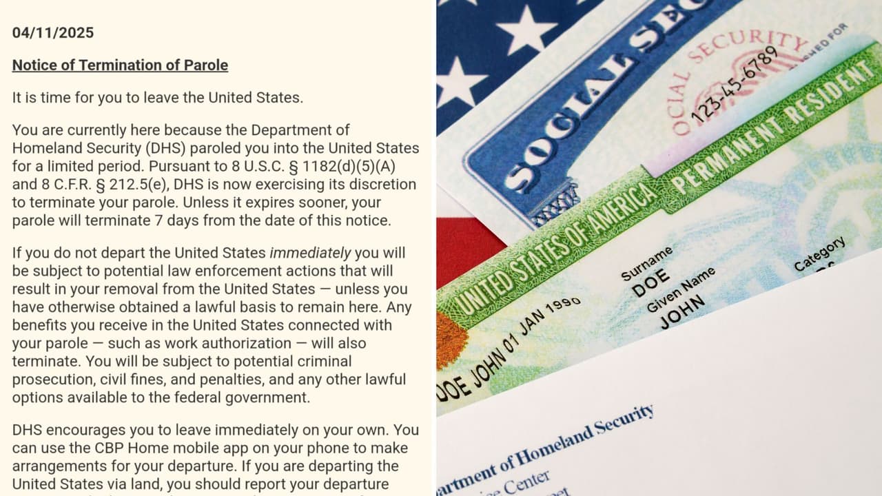 El Departamento de Seguridad Nacional (DHS) 
<b>envió cartas a inmigrantes con ‘parole’ pidiéndoles que salgan de Estados Unidos “de inmediato”</b>. Según el documento, de no hacerlo podrían enfrentar “una posible expulsión del país”.