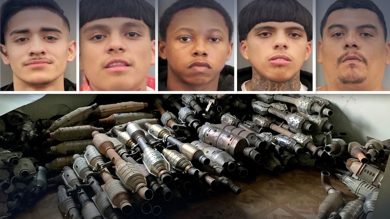 Las autoridades de Houston arrestaron a seis sospechosos de participar en el robo de convertidores catalíticos. Sin embargo, cinco de ellos pagaron su fianza y están en libertad.
