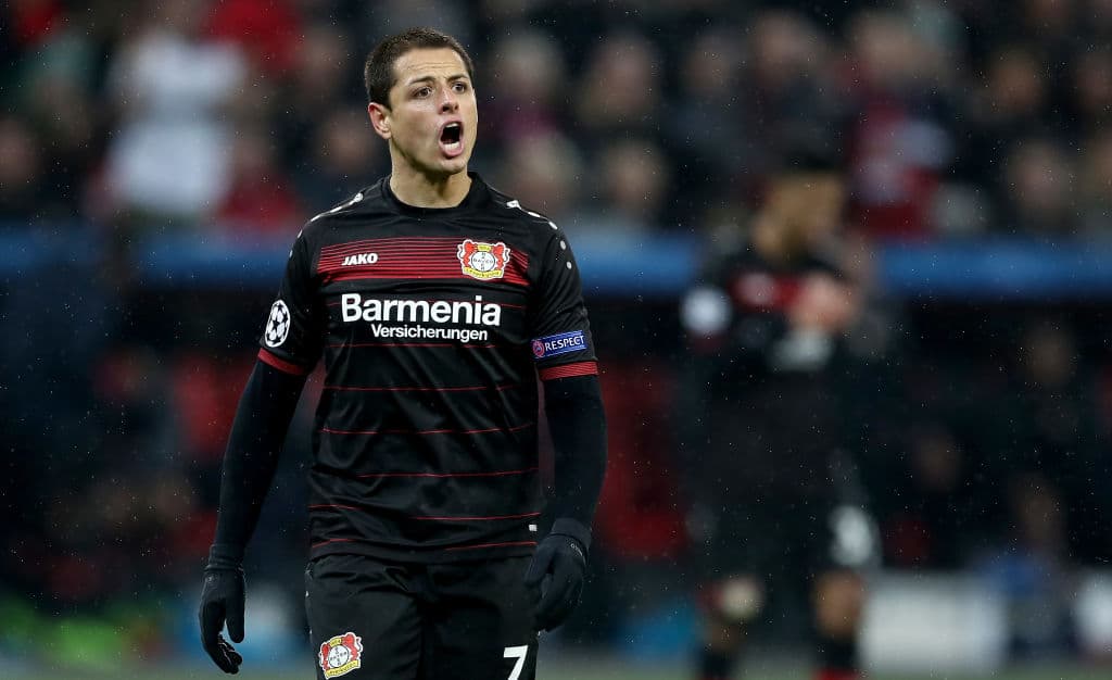 Javier Hernández debutó con Manchester United en 2010-2011, su mejor participación al llegar a la final y perder contra Barcelona. Después jugó con Real Madrid y Bayer Leverkusen.