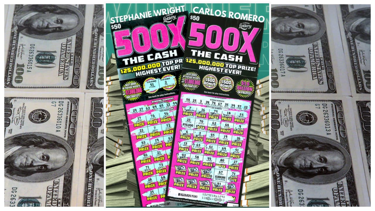 Dos residentes de Miami-Dade ganan millonarios premios con el raspadito de la Lotería