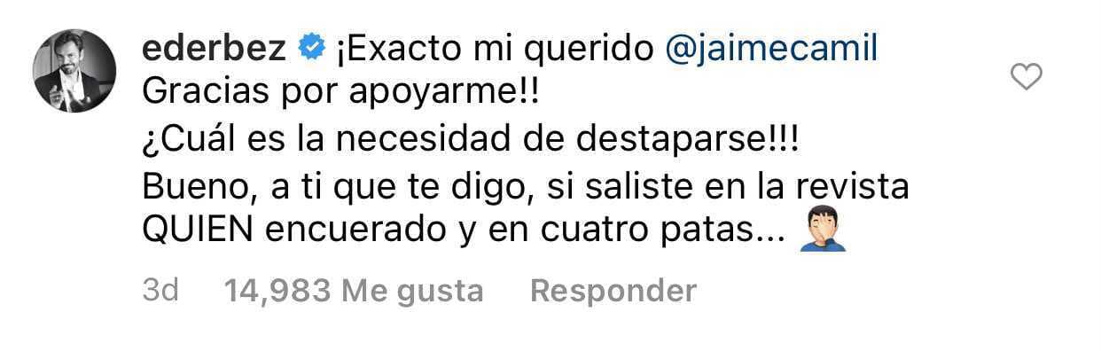 <b>"¿Cuál es la necesidad de destaparse?"</b>, lo secundó Eugenio Derbez, mientras algunos seguidores de su hija entendían la broma y algunos otros parecía que no.
<br>