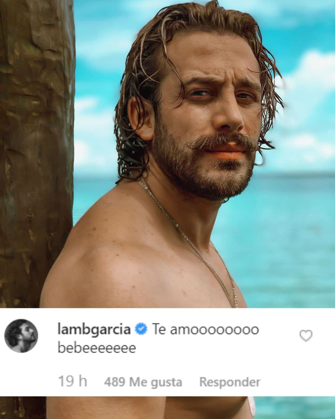 Asimismo su amigo, el actor Lambda García expresó un “te amo” en la publicación de Sherlyn.