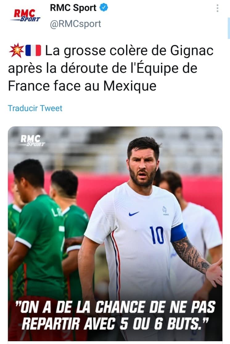 Estas fueron algunas de las reacciones, nacionales e internacionales, sobre la victoria de México ante Francia en su partido inaugural en los Juegos Olímpicos de Tokyo 2020.