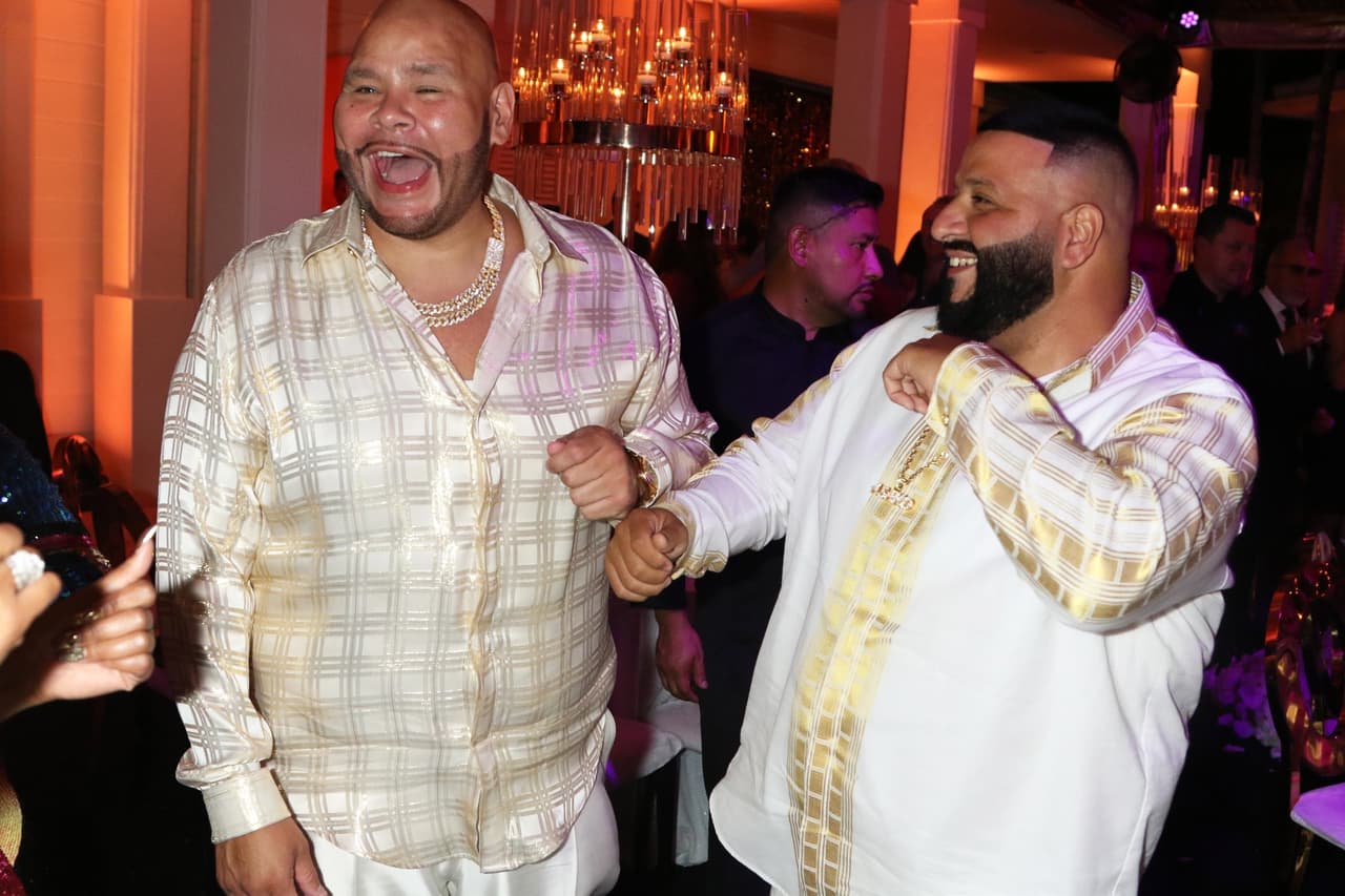 <b>Fat Joe </b>(izquierda), quien colaboró con Jennifer López en la canción 
<b><a href="https://www.youtube.com/watch?v=-VFnlrHphjE" target="_blank">‘Hold You Down’,</a></b> la cantó con ella durante el evento.