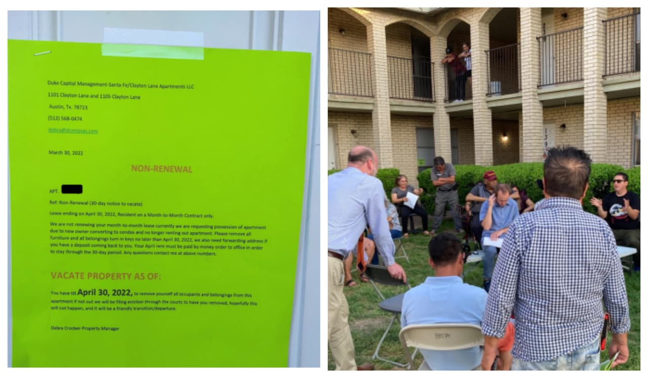 Familias denuncian que desarrollador compró apartamentos en Austin y ahora busca sacarlos de sus hogares 